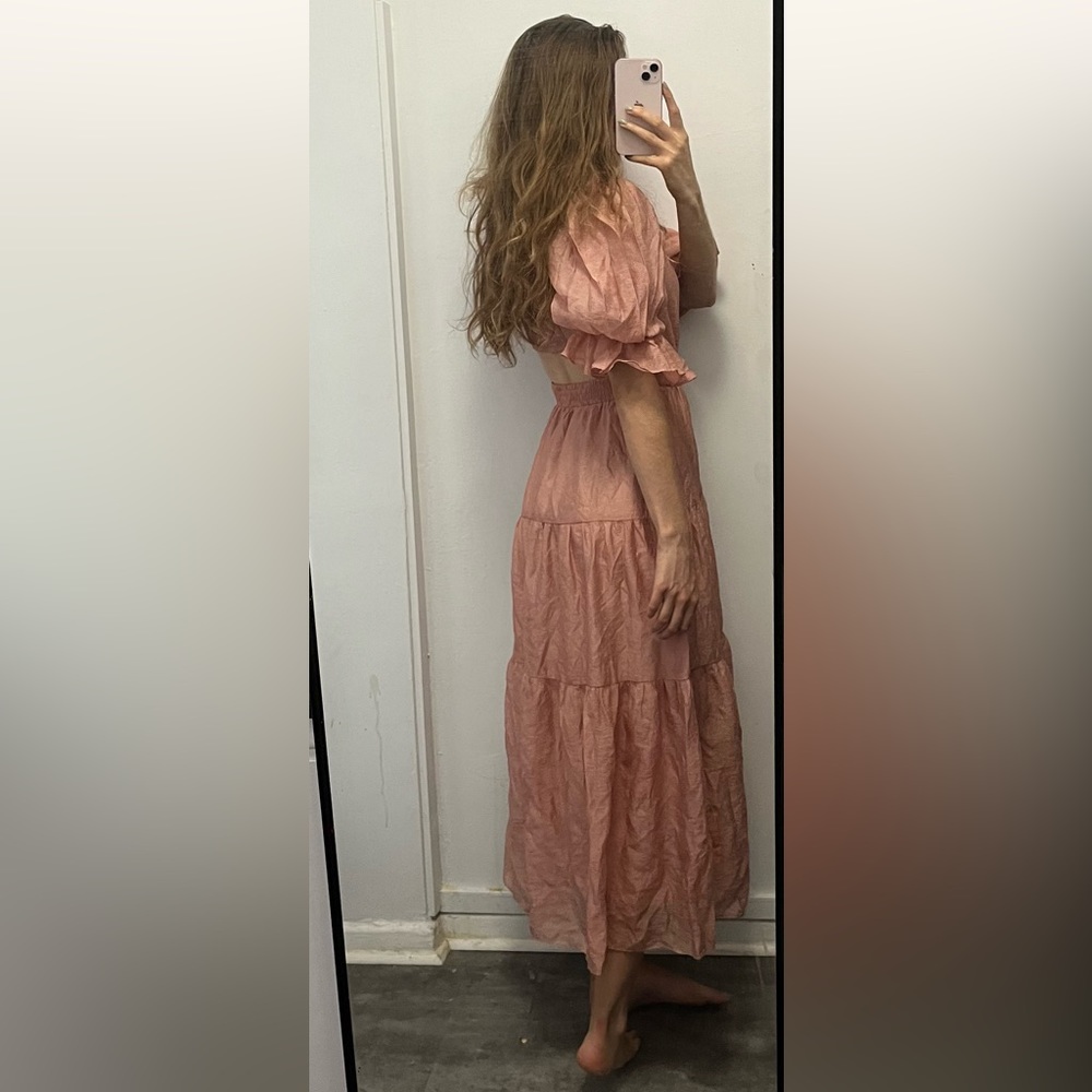 Moon river dress pink cottage cottagecore maxi dress princess - Picture 3 of 6